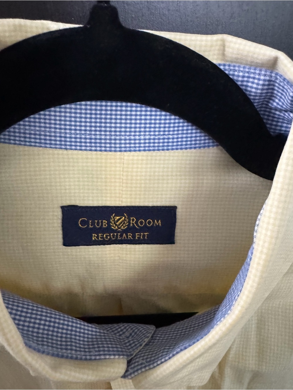 Club Room men’s regular fit, easy care, long sleeve button down, size 16 34/35